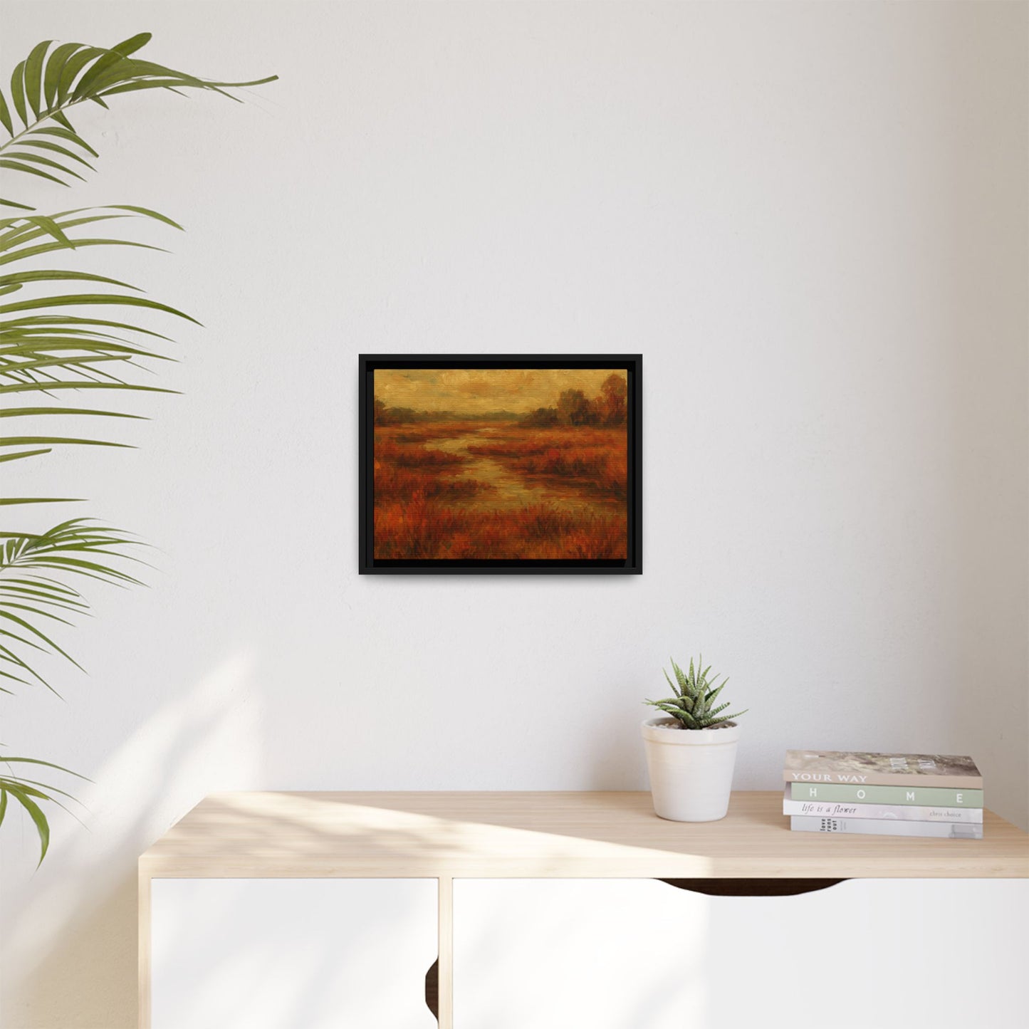 Fall Marsh - Framed Canvas