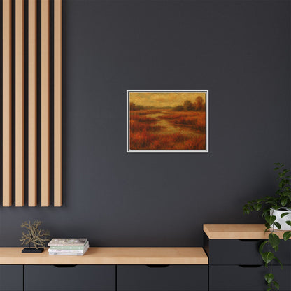 Fall Marsh - Framed Canvas