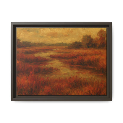 Fall Marsh - Framed Canvas