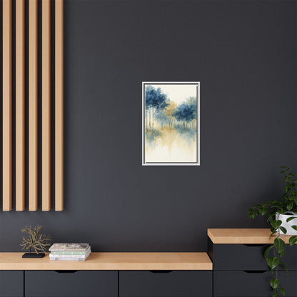 Floating Aspen and Birch Forest - Framed Canvas