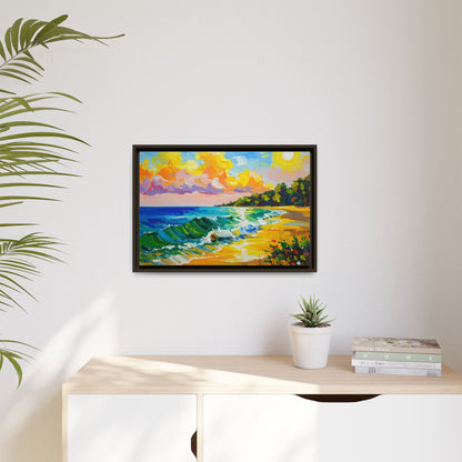 Tranquil Seascape- Framed Canvas