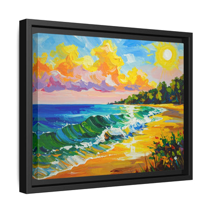 Tranquil Seascape- Framed Canvas