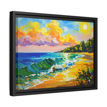 Tranquil Seascape- Framed Canvas