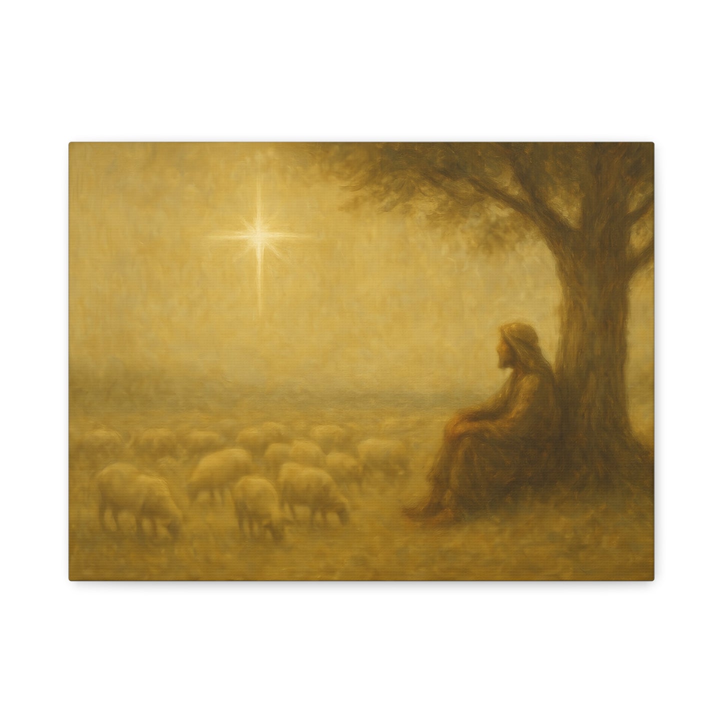 Shepherd In The Field - Canvas