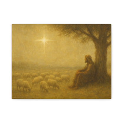 Shepherd In The Field - Canvas