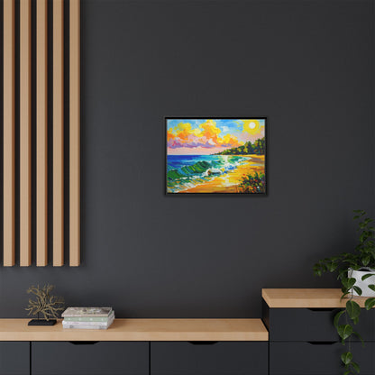 Tranquil Seascape- Framed Canvas