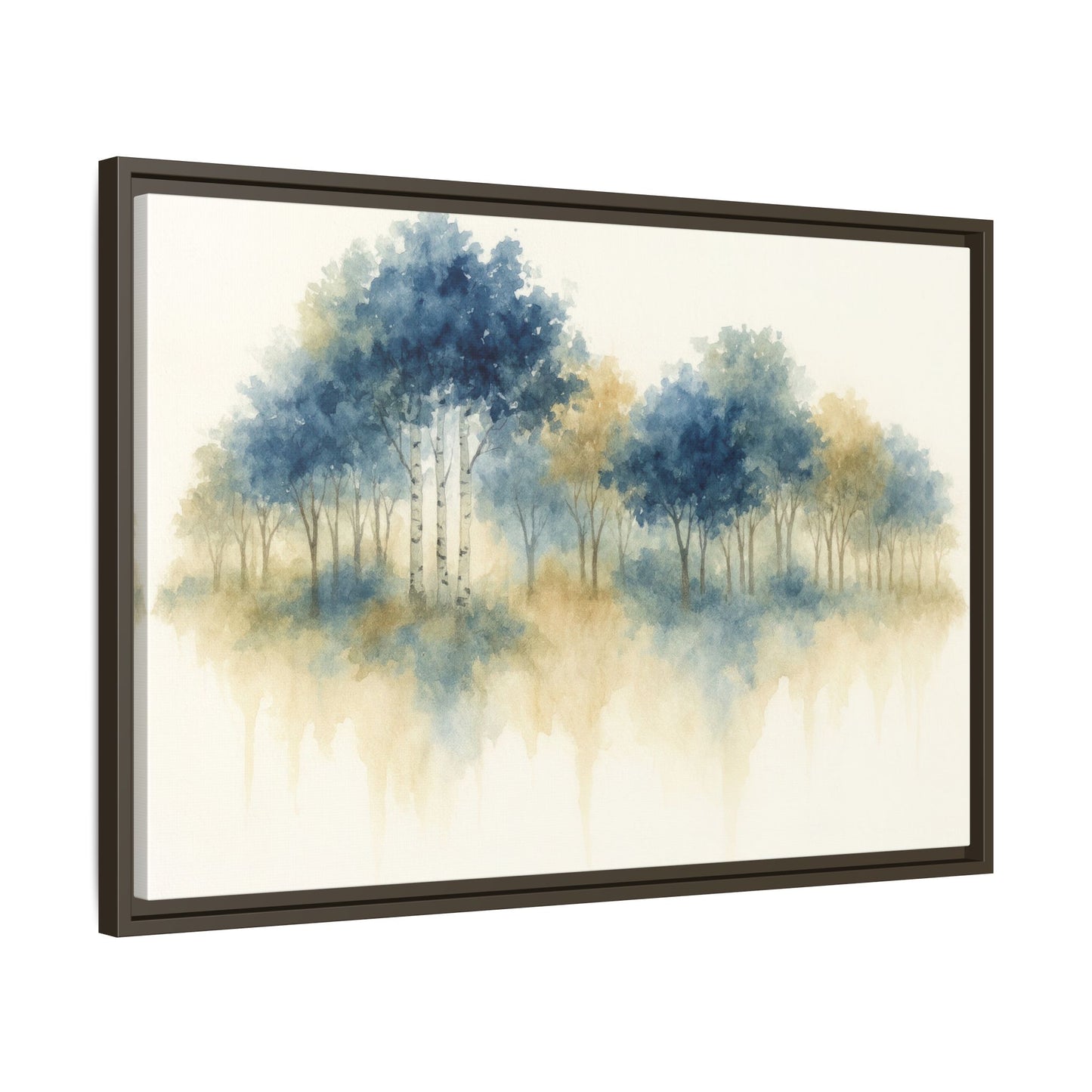 Floating Aspen and Birch Forest - Framed Canvas