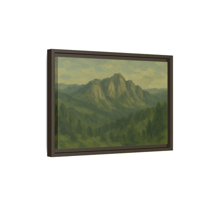 Green Mountains - Framed Canvas