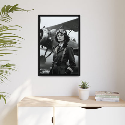 Lady of the Sky - Framed Canvas
