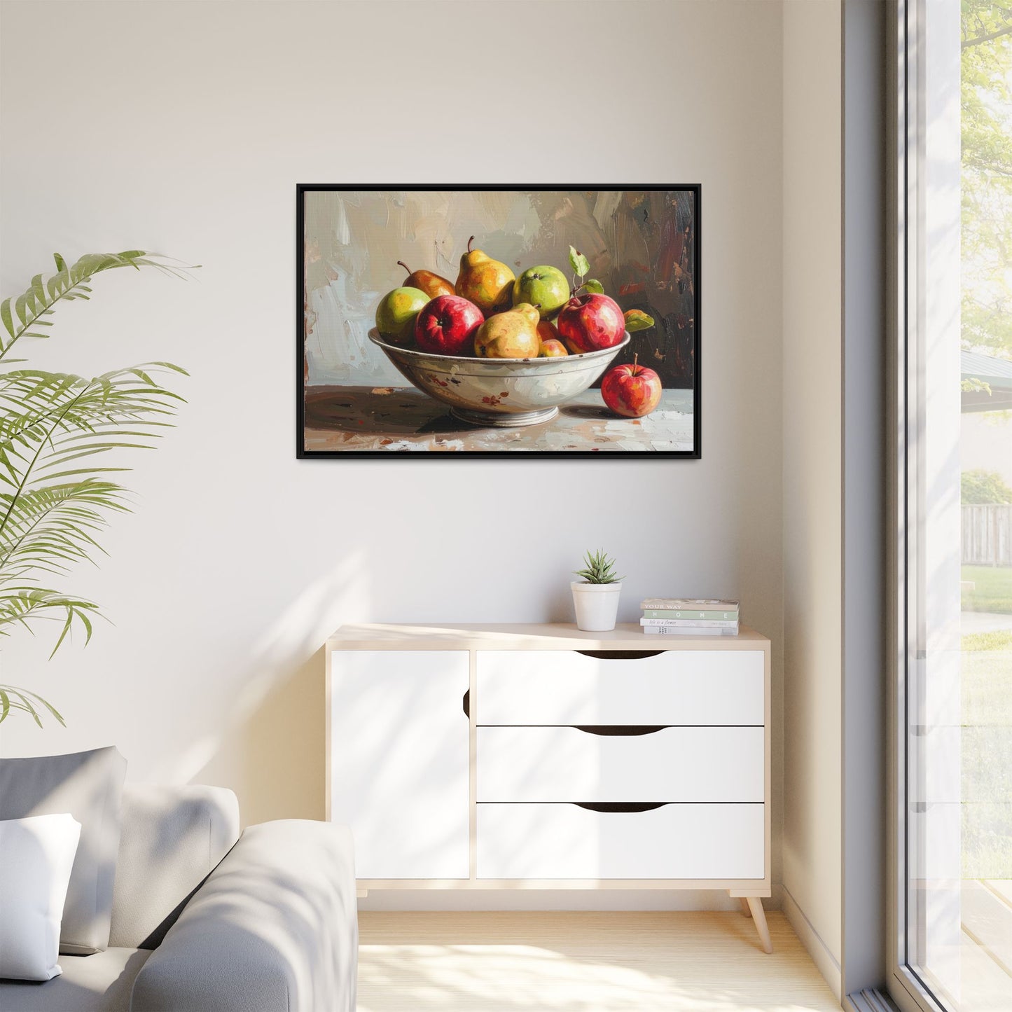Farmhouse Fruit Bowl - Framed Canvas