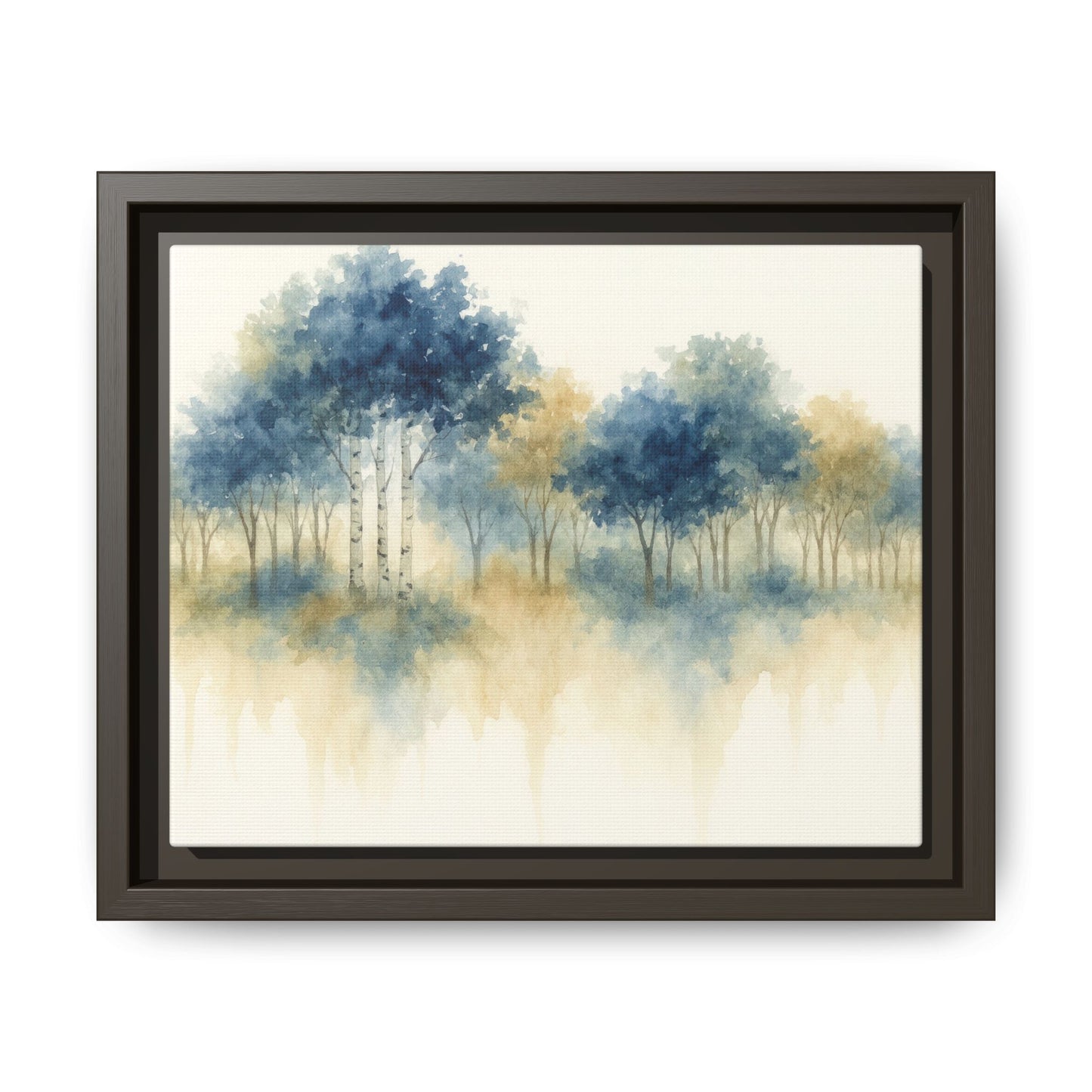 Floating Aspen and Birch Forest - Framed Canvas