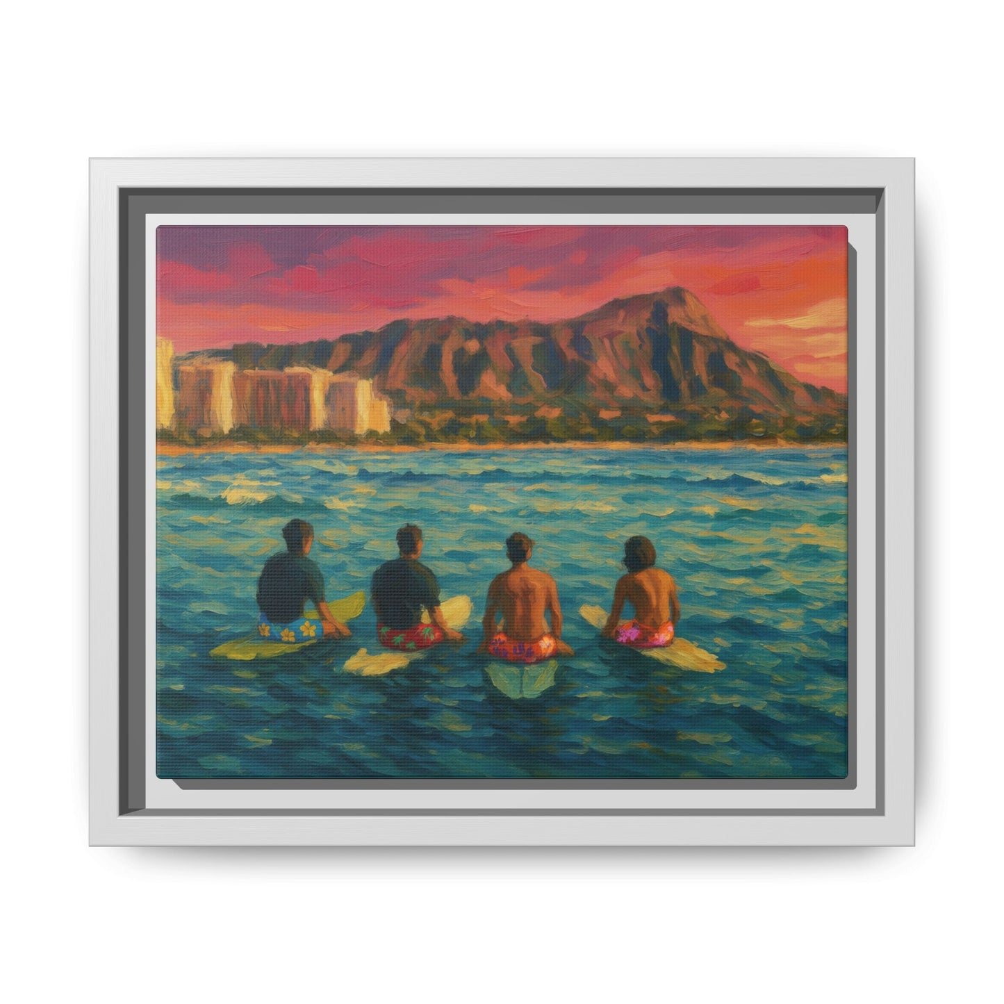 A Day On The Water - Framed Canvas