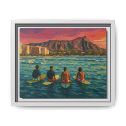 A Day On The Water - Framed Canvas