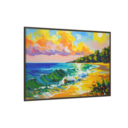 Tranquil Seascape- Framed Canvas