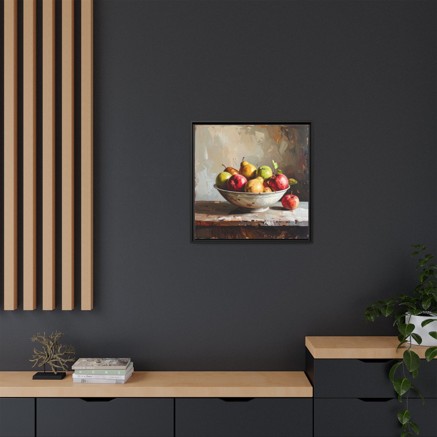 Farmhouse Fruit Bowl - Framed Canvas