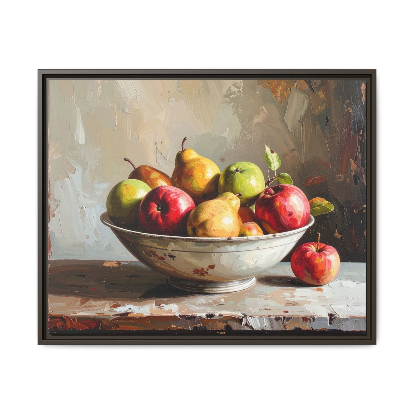 Farmhouse Fruit Bowl - Framed Canvas