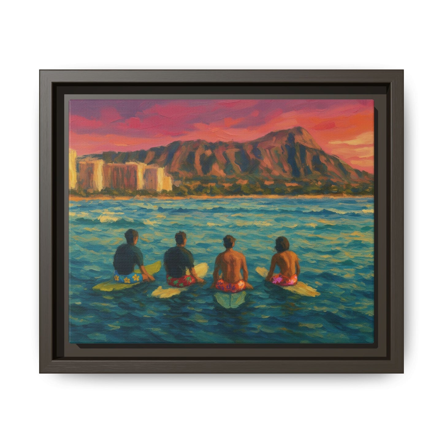 A Day On The Water - Framed Canvas