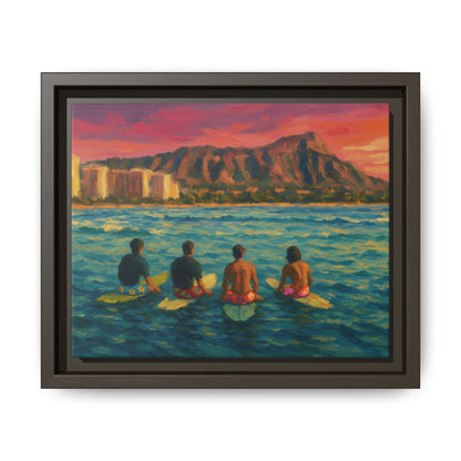 A Day On The Water - Framed Canvas