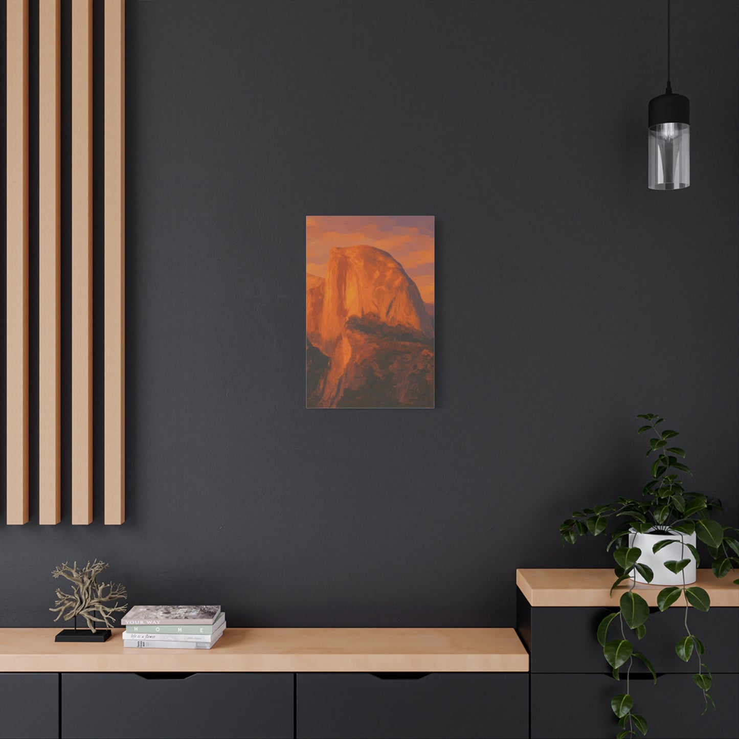 Sunset Over Half Dome Canvas