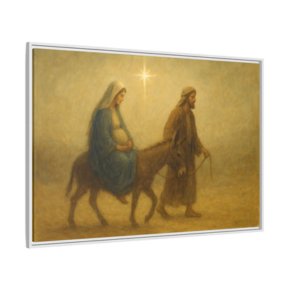 Journey to Bethlehem - Framed Canvas