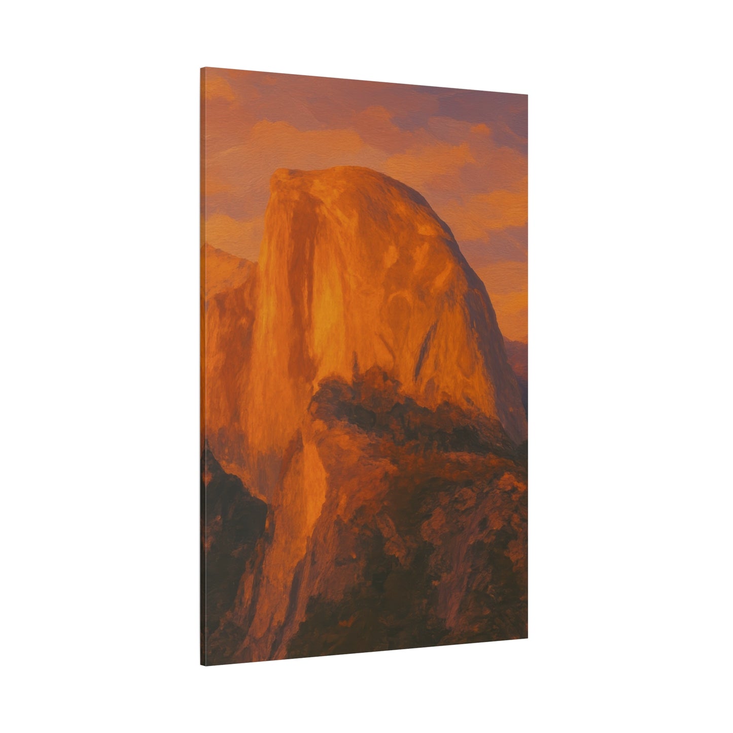 Sunset Over Half Dome Canvas