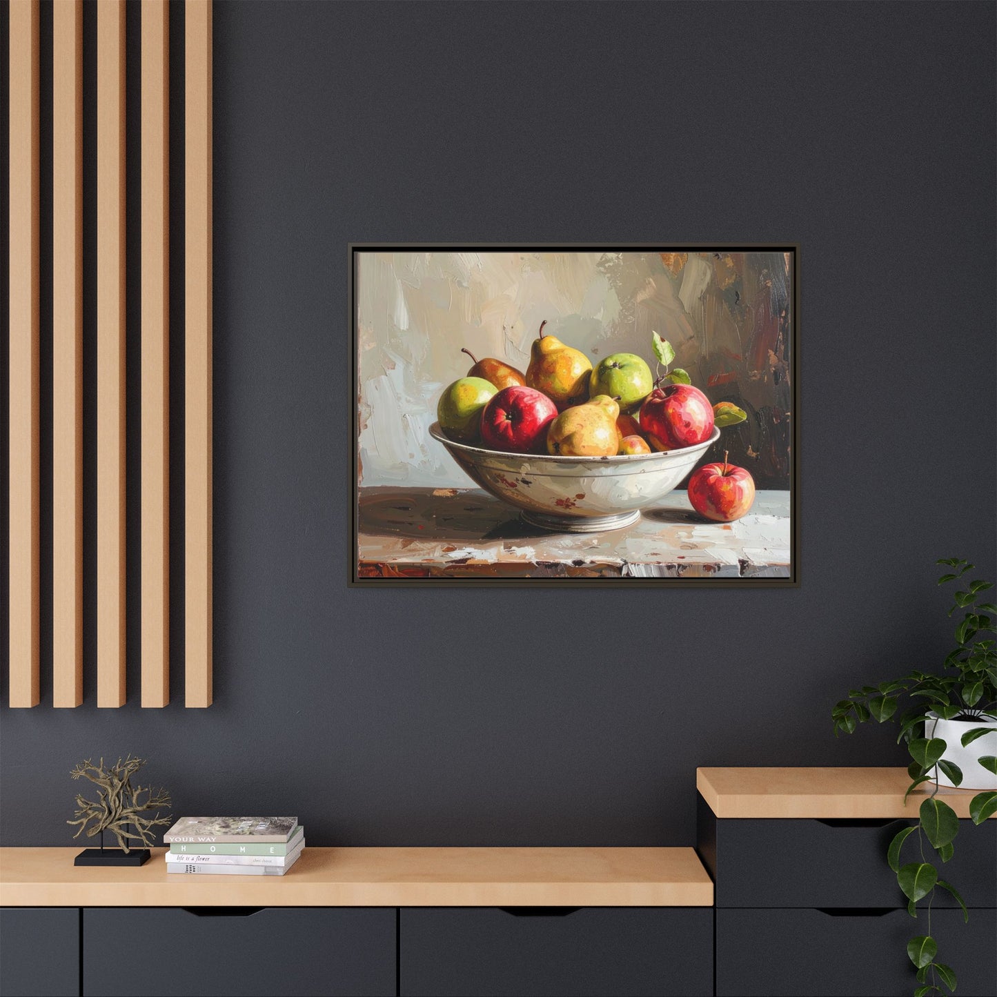 Farmhouse Fruit Bowl - Framed Canvas