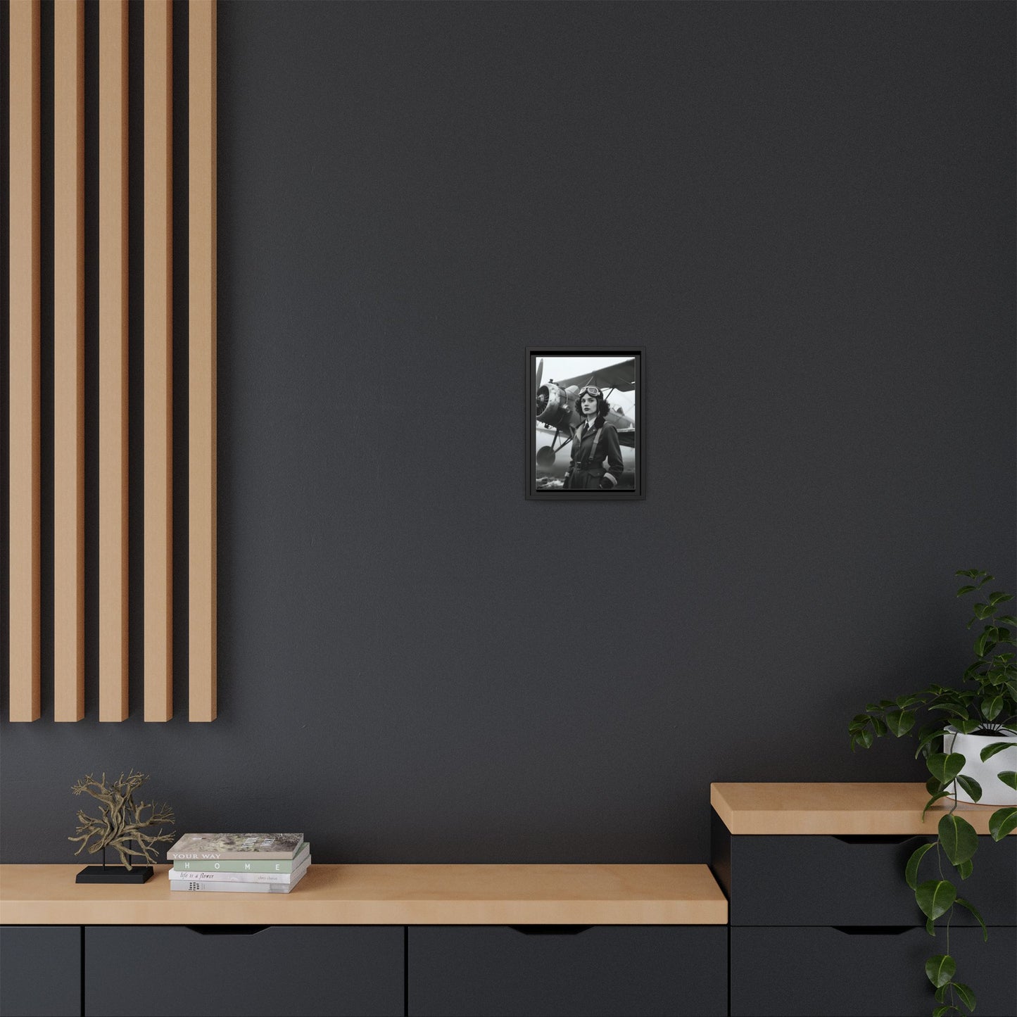 Lady of the Sky - Framed Canvas