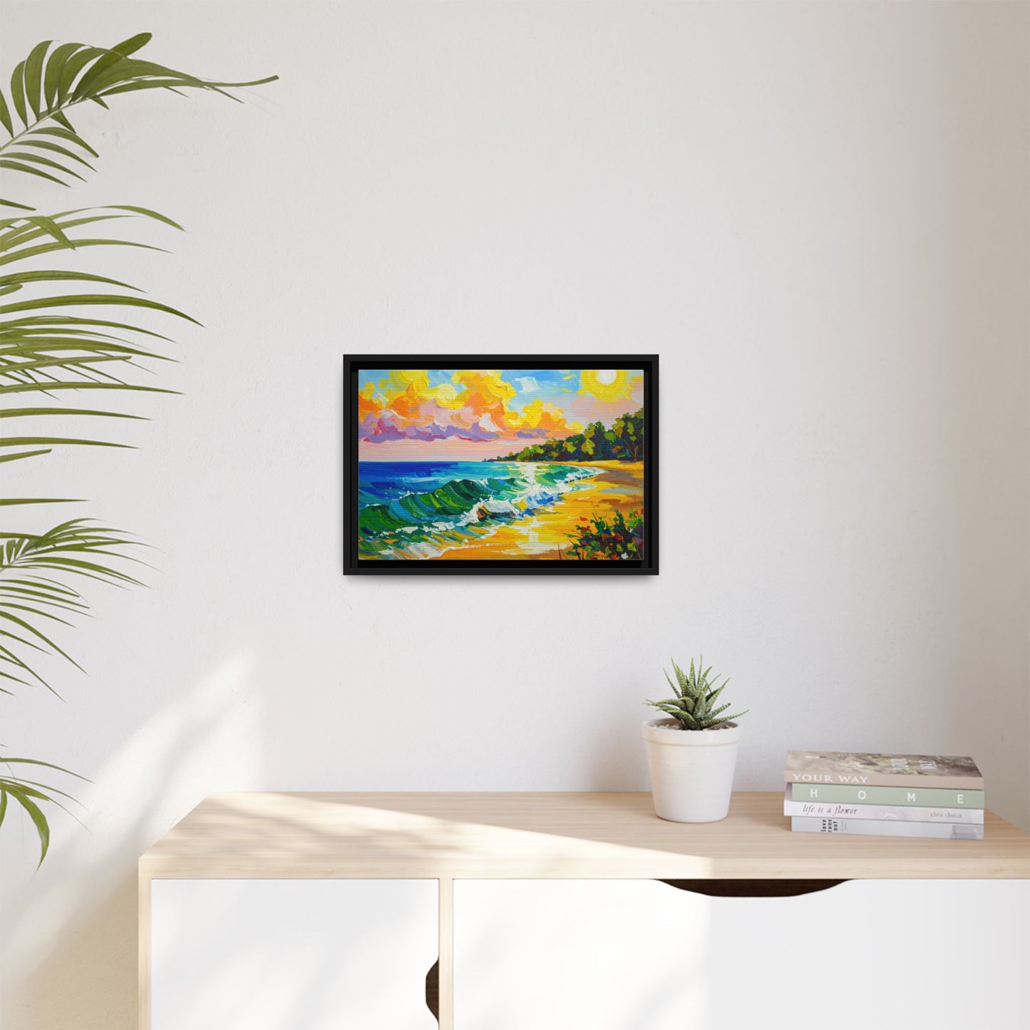 Tranquil Seascape- Framed Canvas