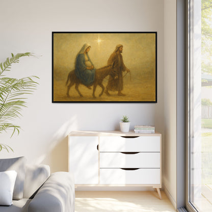 Journey to Bethlehem - Framed Canvas