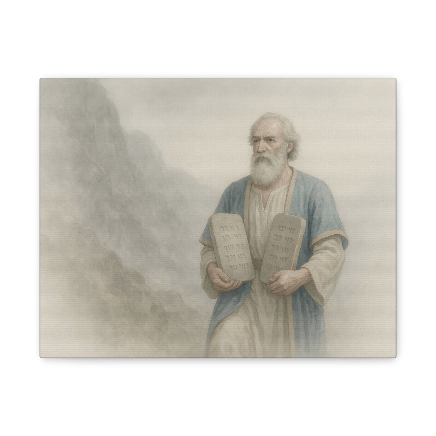 Moses Comes Down from the Mountain  - Canvas