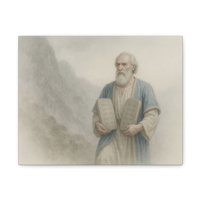 Moses Comes Down from the Mountain  - Canvas