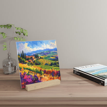 Italian Vineyard - Gallery Board with Stand