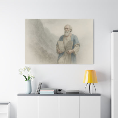Moses Comes Down from the Mountain  - Canvas
