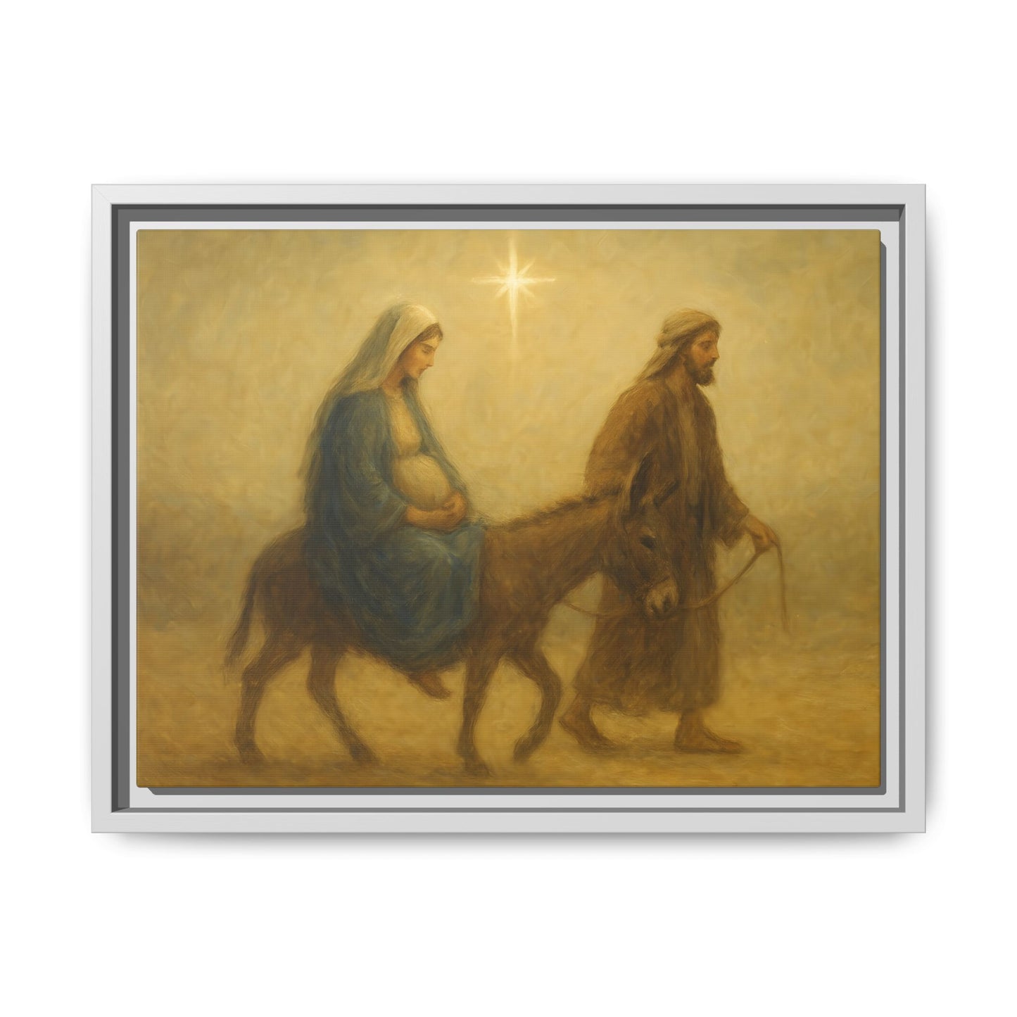Journey to Bethlehem - Framed Canvas