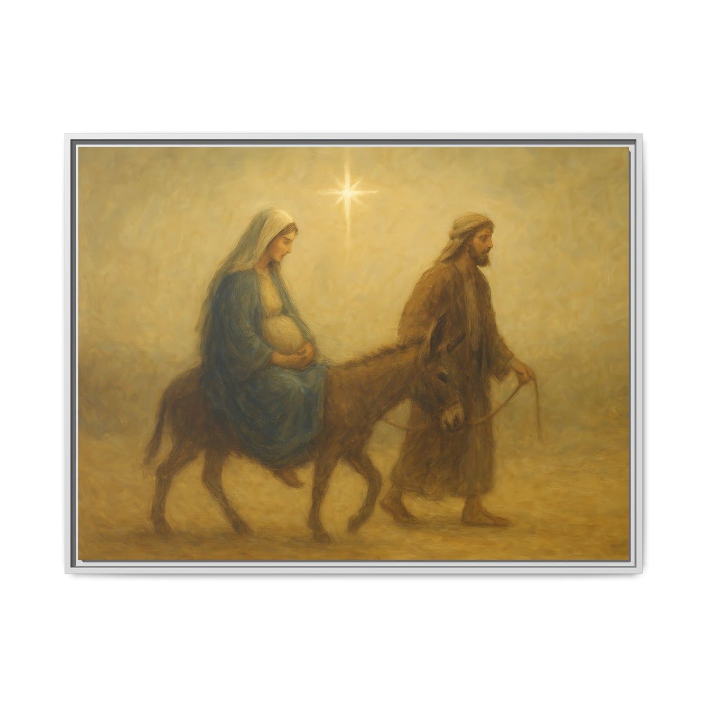 Journey to Bethlehem - Framed Canvas