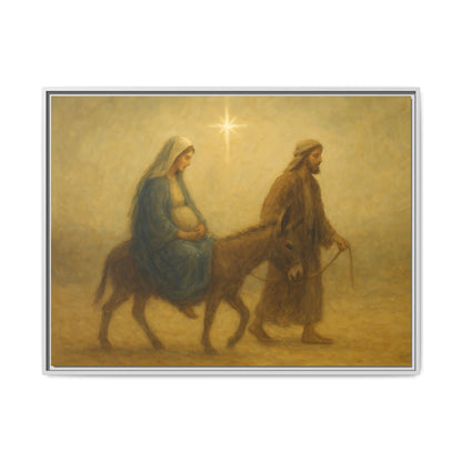Journey to Bethlehem - Framed Canvas