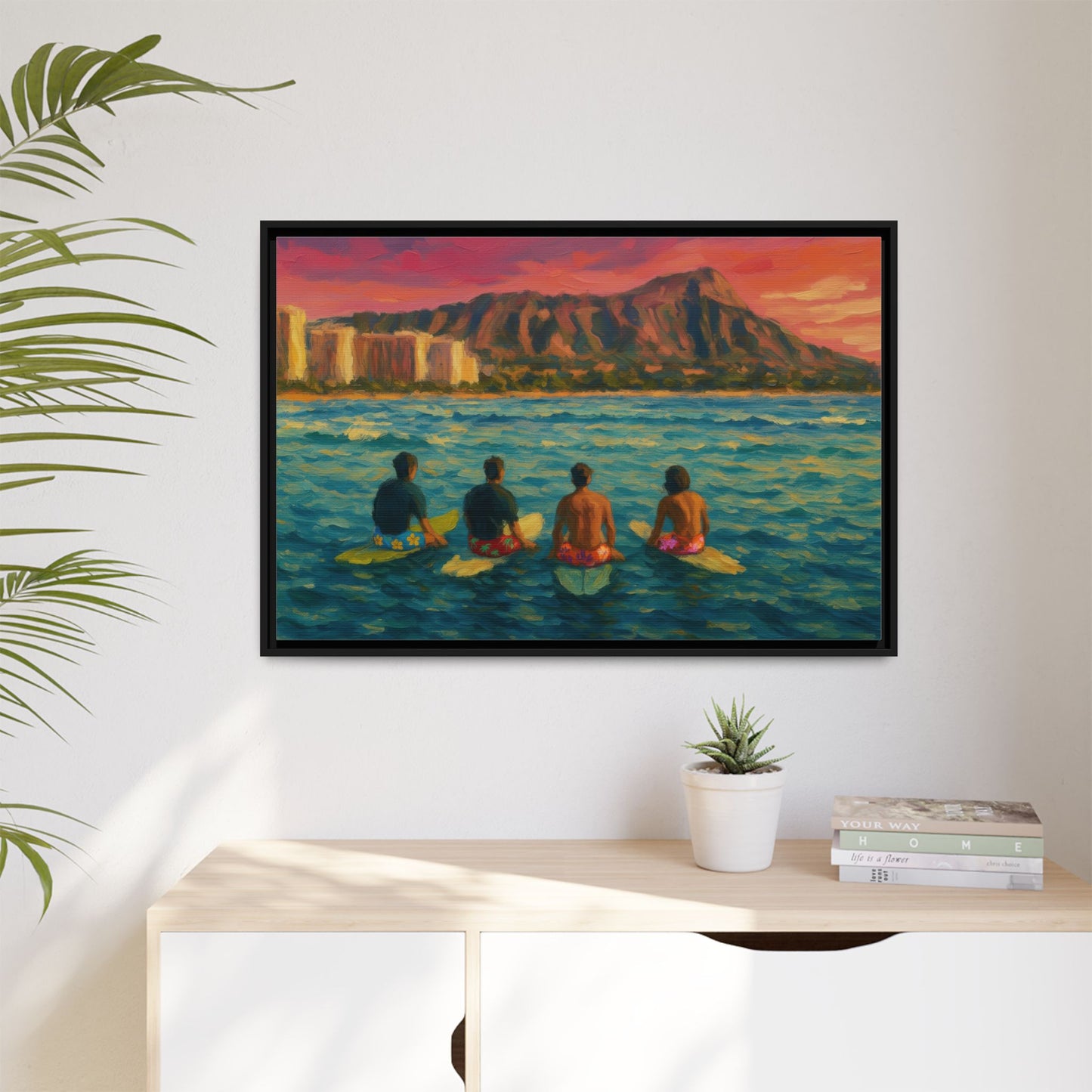 A Day On The Water - Framed Canvas