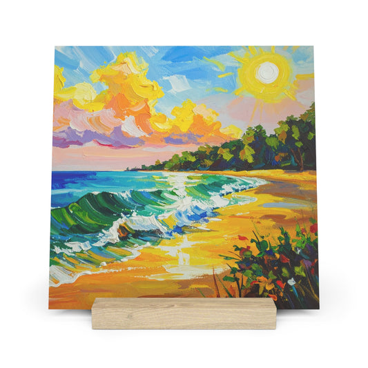 Tranquil Seascape - Gallery Board with Stand