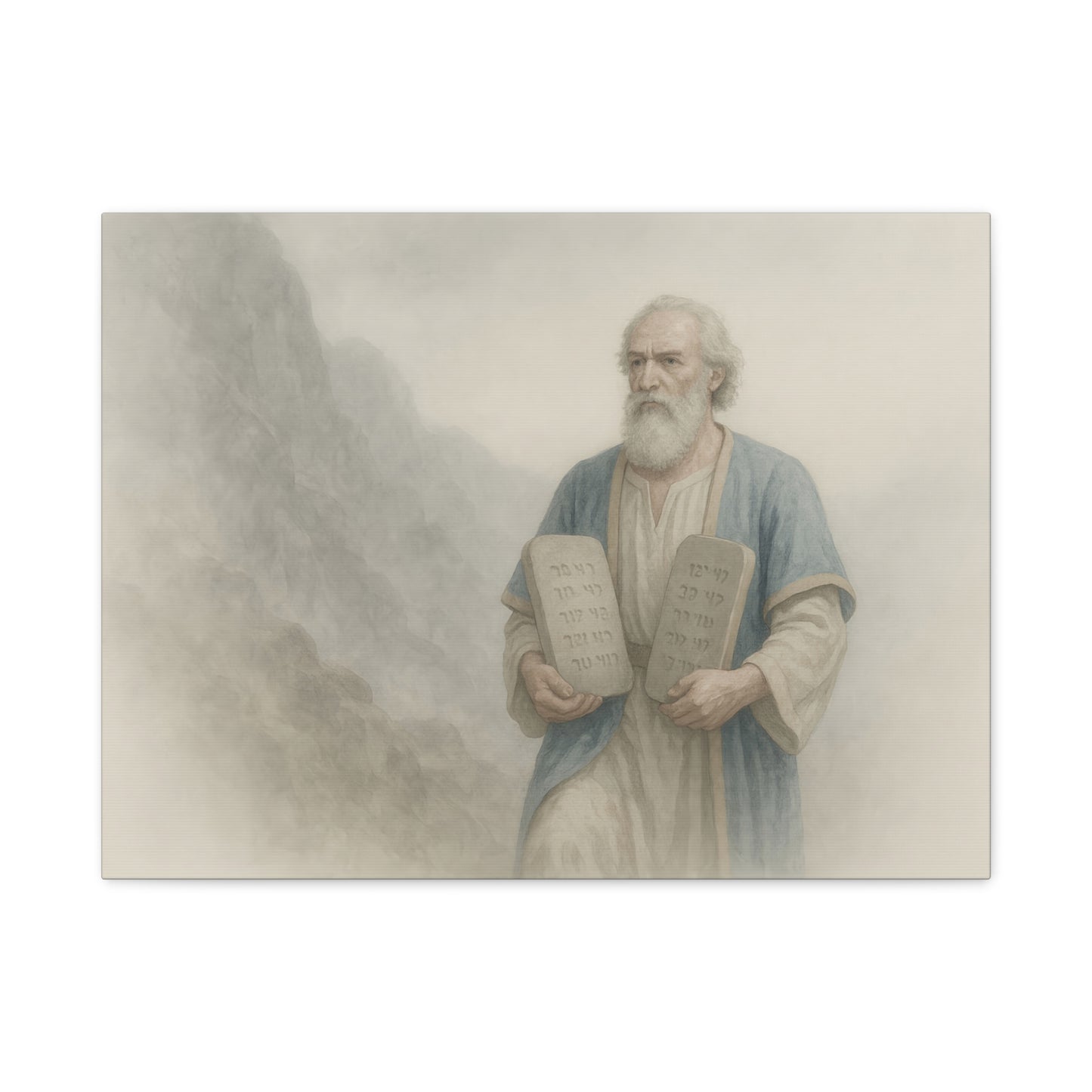 Moses Comes Down from the Mountain  - Canvas