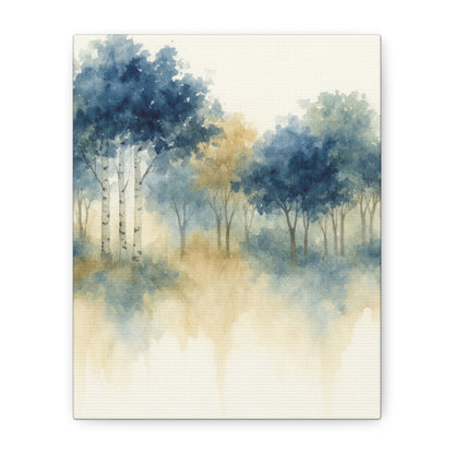 Floating Aspen and Birch Forest Canvas