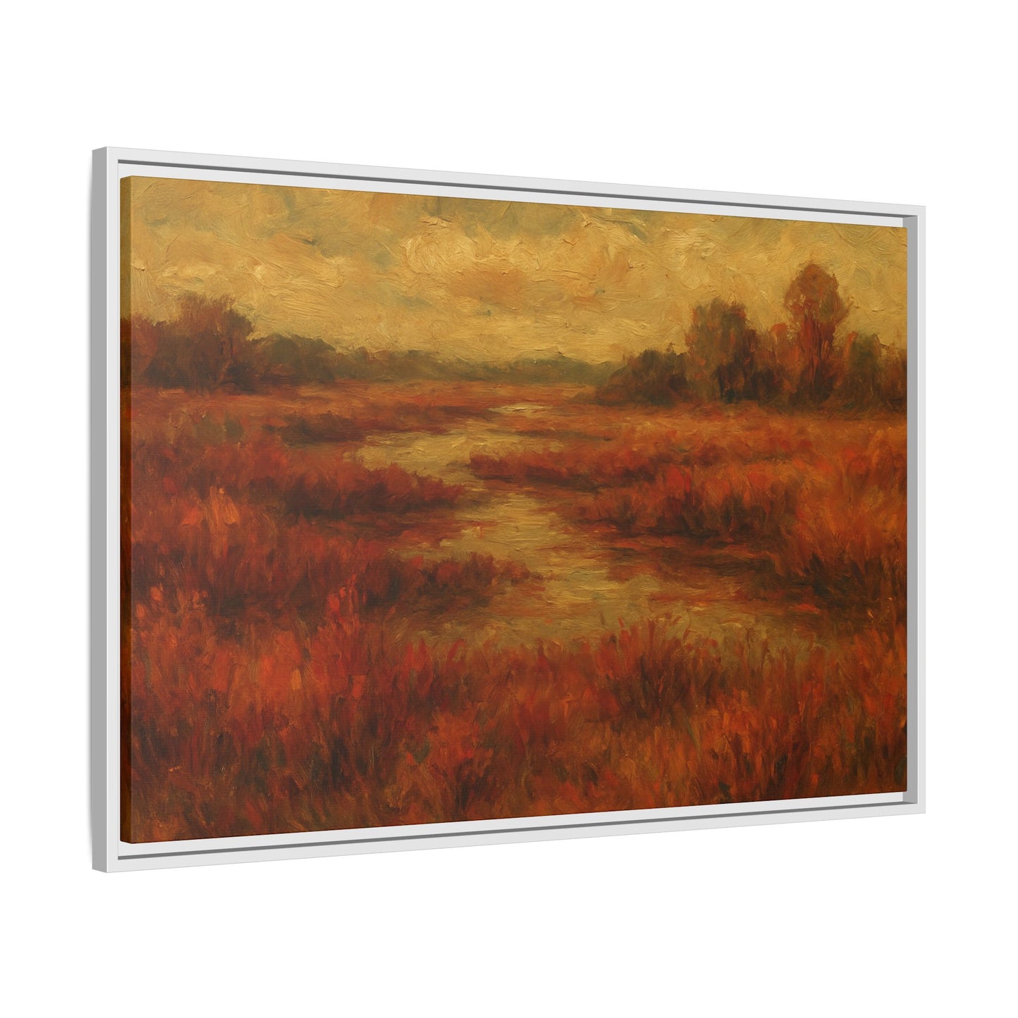 Fall Marsh - Framed Canvas