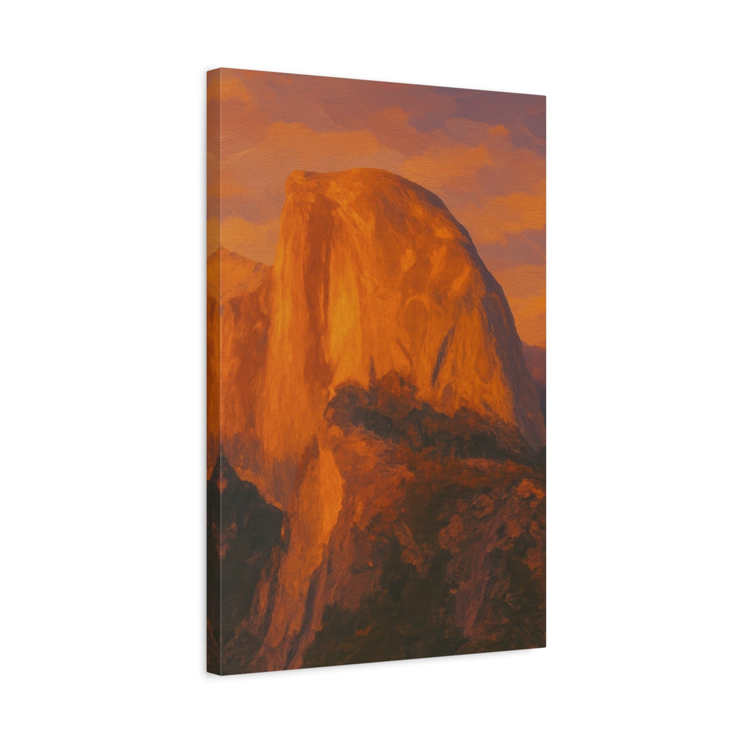 Sunset Over Half Dome Canvas