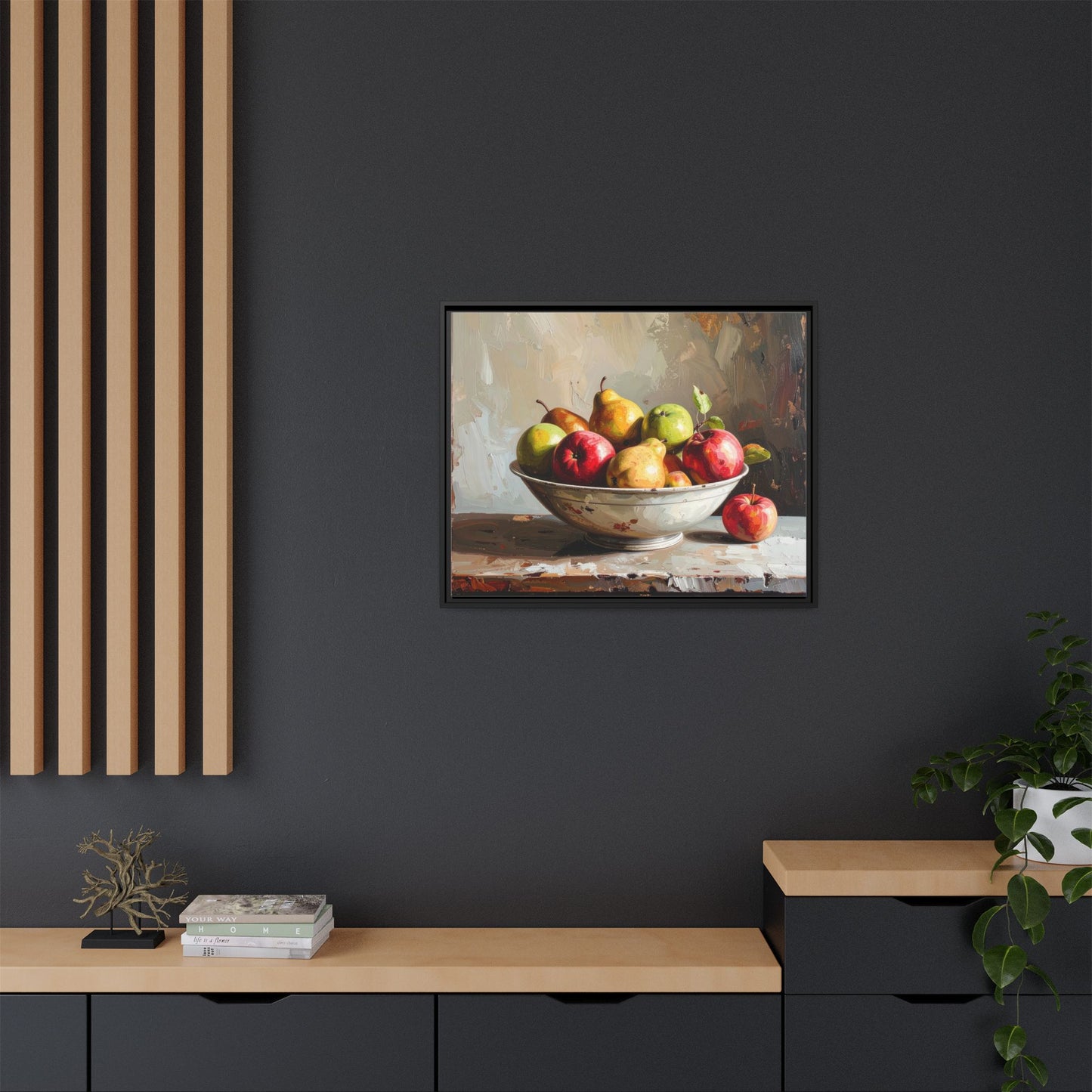 Farmhouse Fruit Bowl - Framed Canvas