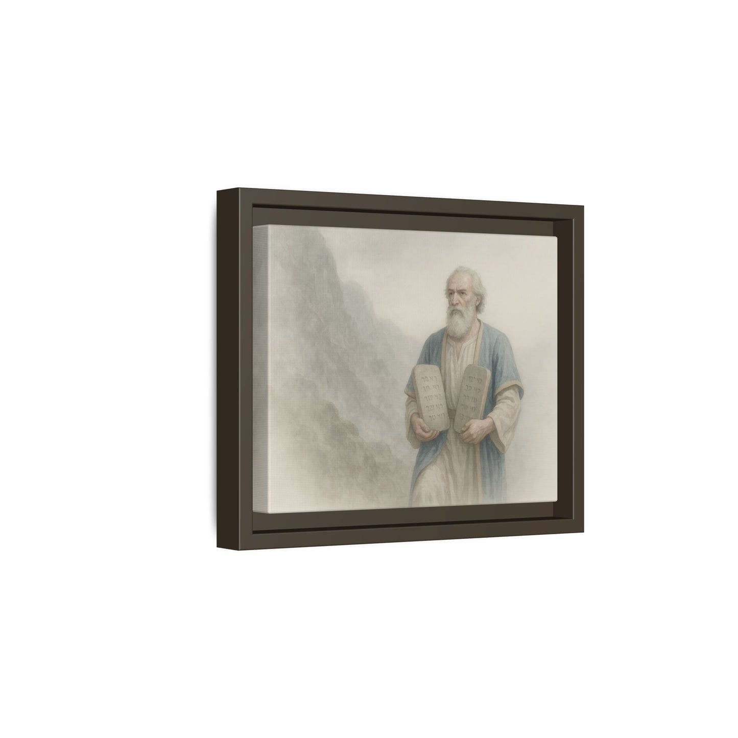 Moses Comes Down from the Mountain - Framed Canvas
