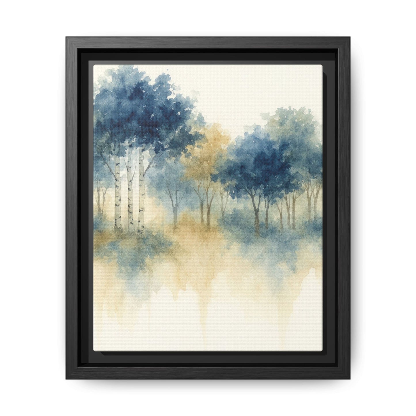 Floating Aspen and Birch Forest - Framed Canvas