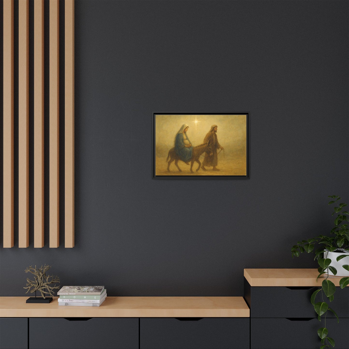 Journey to Bethlehem - Framed Canvas