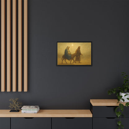 Journey to Bethlehem - Framed Canvas
