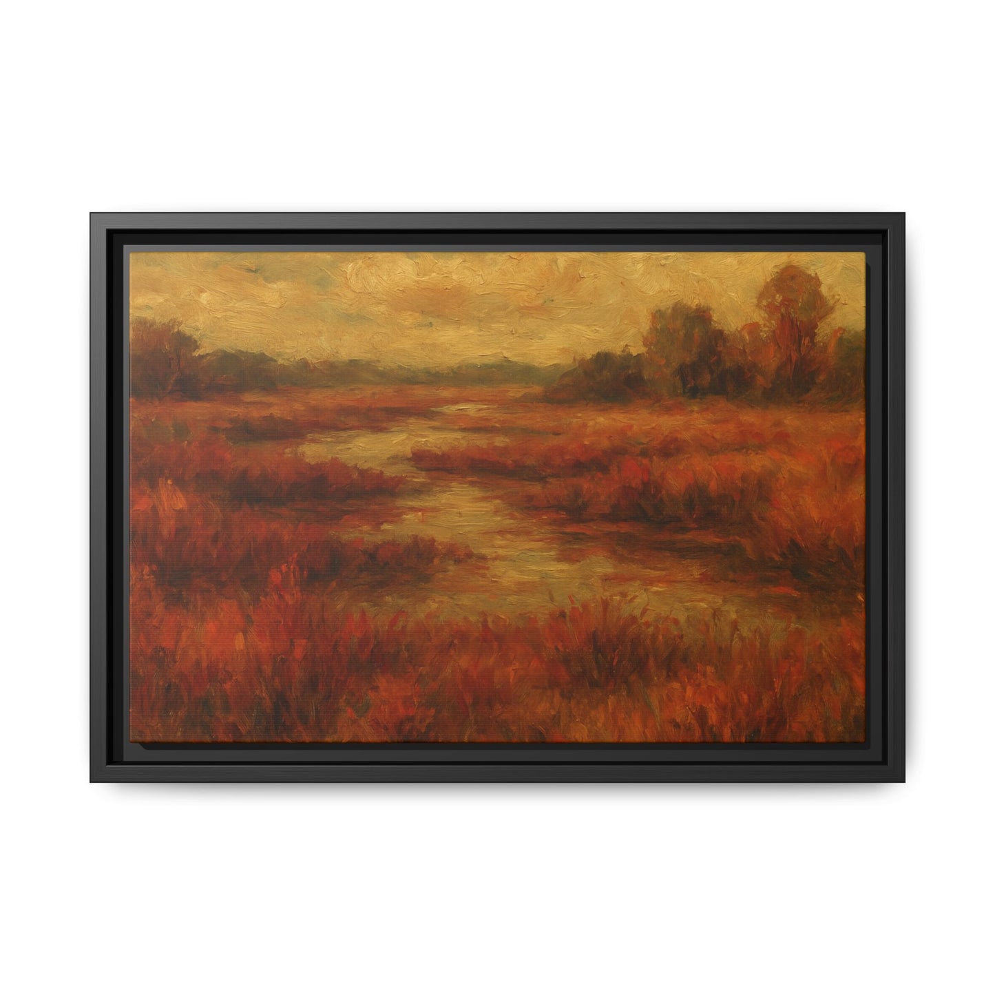 Fall Marsh - Framed Canvas