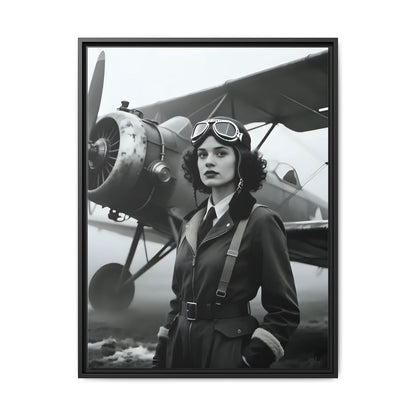 Lady of the Sky - Framed Canvas