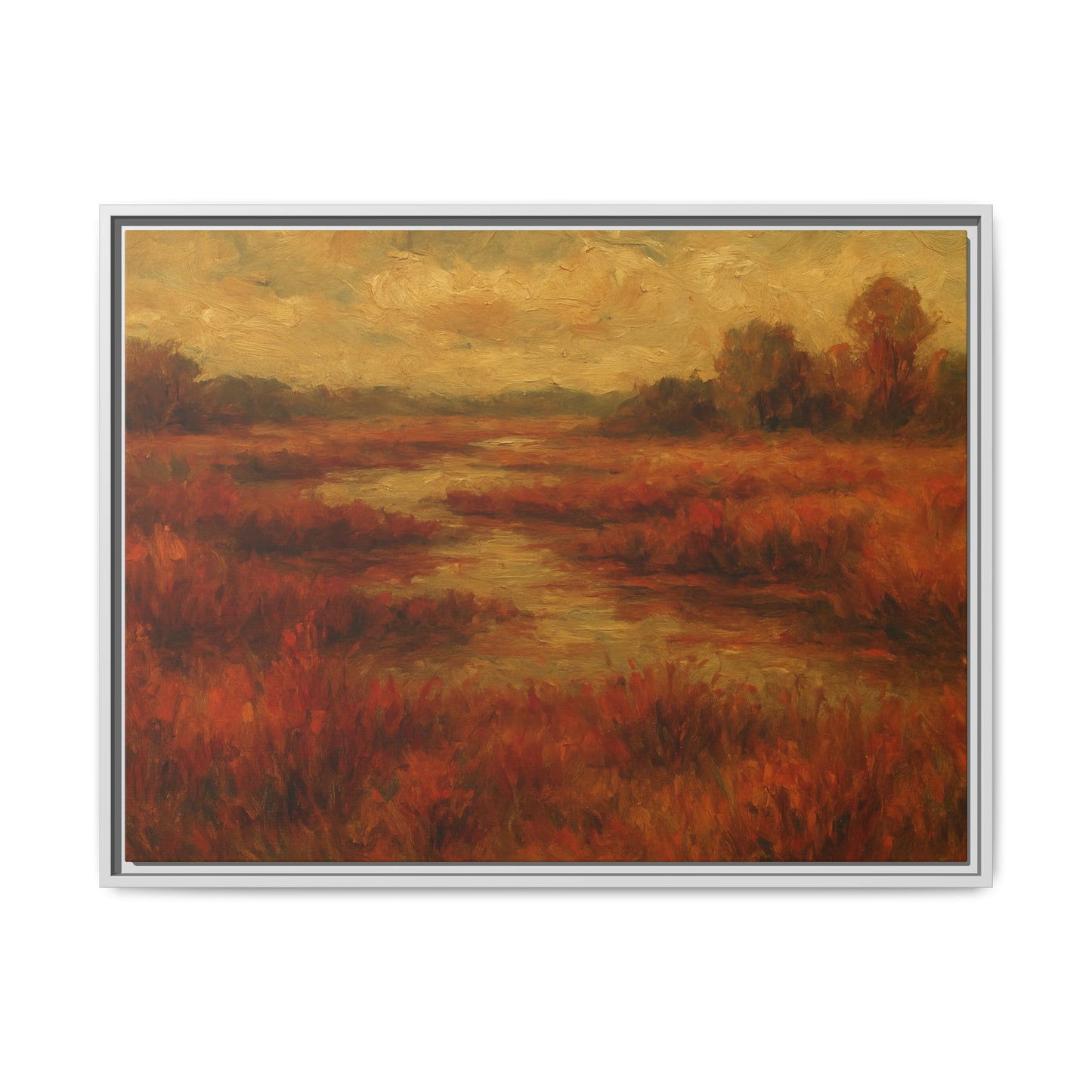 Fall Marsh - Framed Canvas
